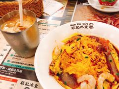 虾仁叉烧双拼滑蛋饭-旺记冰室(九龙中心大厦店)
