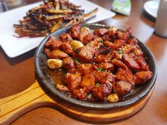 铁盘烤梅肉-船歌·鱼水饺青岛菜(金狮广场店)