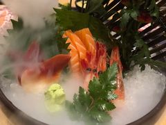 刺身三品-鲔吞·和牛寿喜烧(闵行区绿瘦酒店)