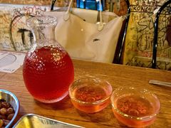 草莓烧酒-包装马车·韩国料理·포장마차