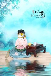 -后宫·古装汉服京剧儿童亲子全家福摄影