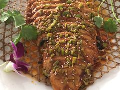 素风味竹烤鱼-天天向上素食餐厅(五台山店)