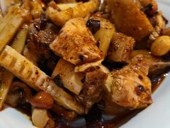 凉拌鸡片-百年粉蒸牛肉