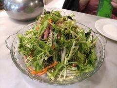 肉丝拌苦苣-山水草塘老菜馆