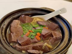 韭菜猪红汤-东江渔村·古典园林·30年粤菜老字号(太和店)