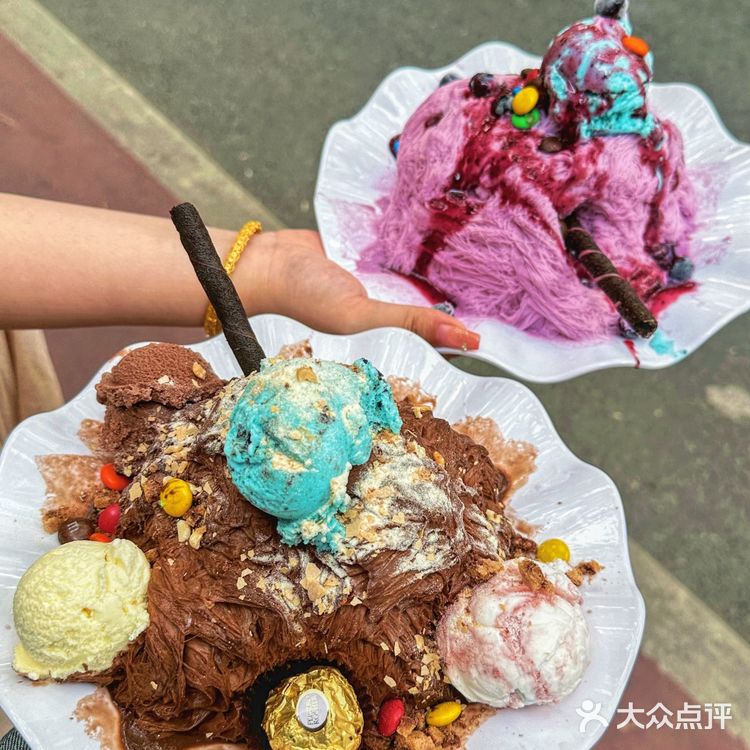 天津新开的❗️豪华版巧克力绵绵冰太诱人啦❗️