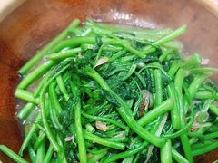啫啫虾酱空心菜-熠盛粤味(永康路店)