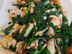 韭菜鱿鱼-金海湾海鲜排档(朱家尖店)