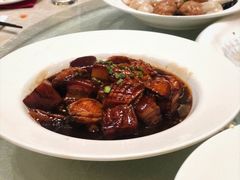 五花肉冬笋烧大连鲍-武汉香格里拉大酒店·香宫中餐厅