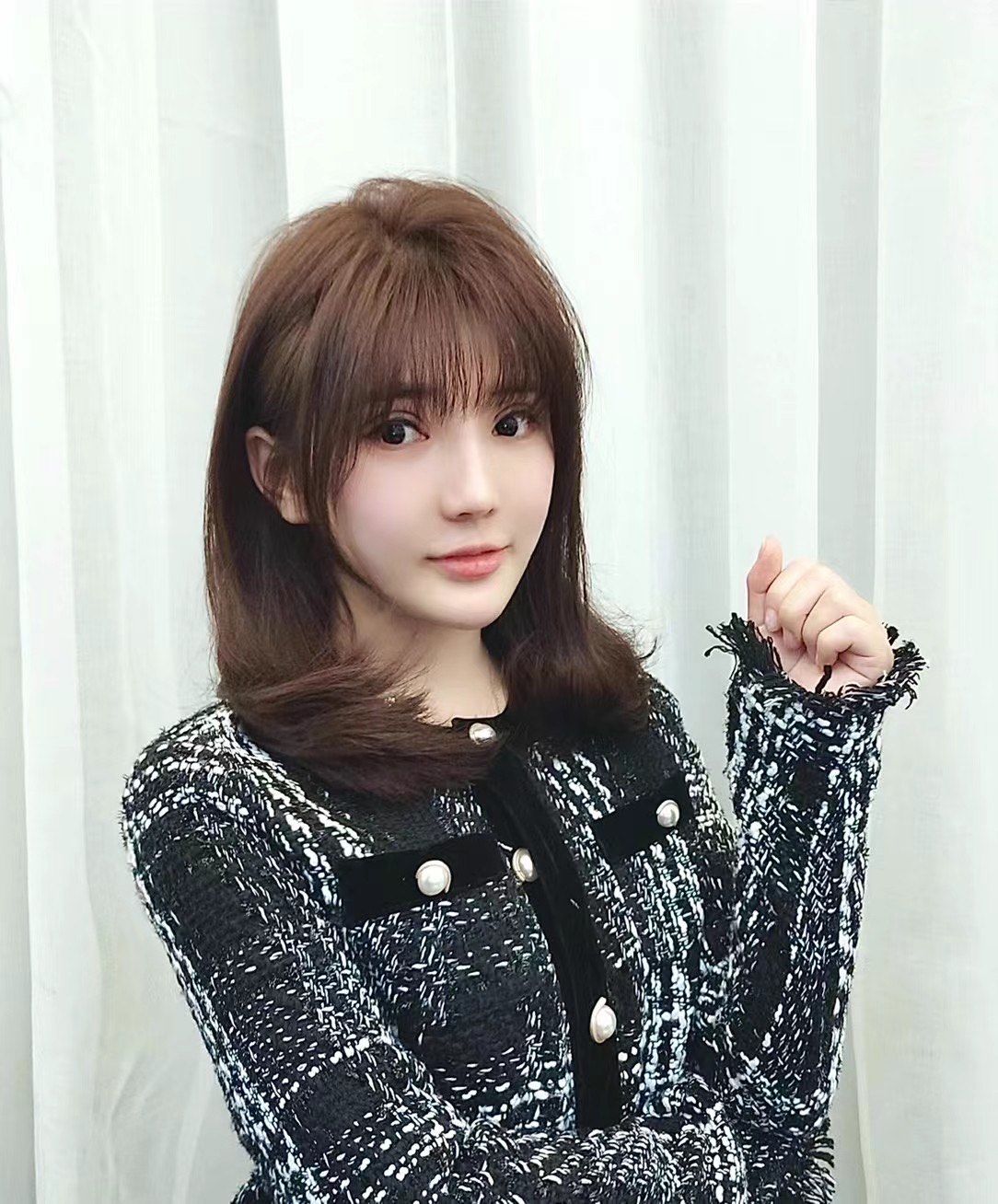 中分发型的柔美