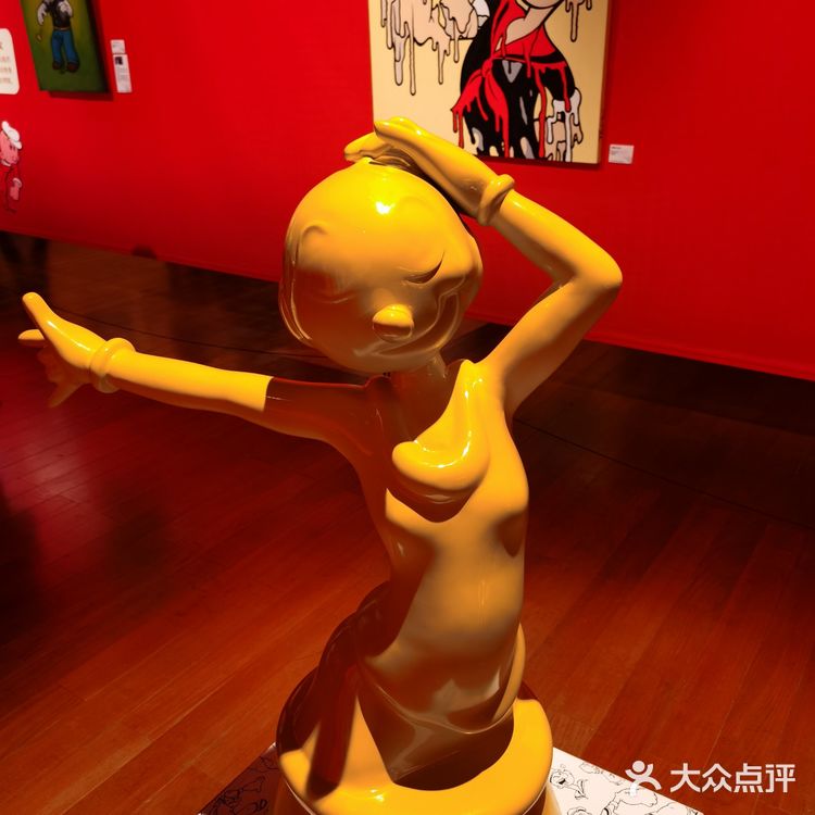 展厅最后还有大力水手原版动画片看，帮你回忆童年