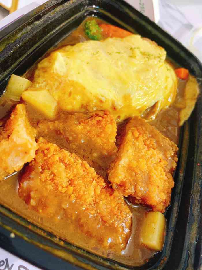 喜仕屋牛丼咖喱(黄岩西街店)-"盆友给点的外卖咖喱猪排饭,感觉包装