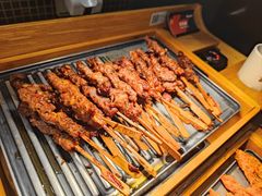 炸羊肉串-比格比萨自助(西单明珠餐厅)