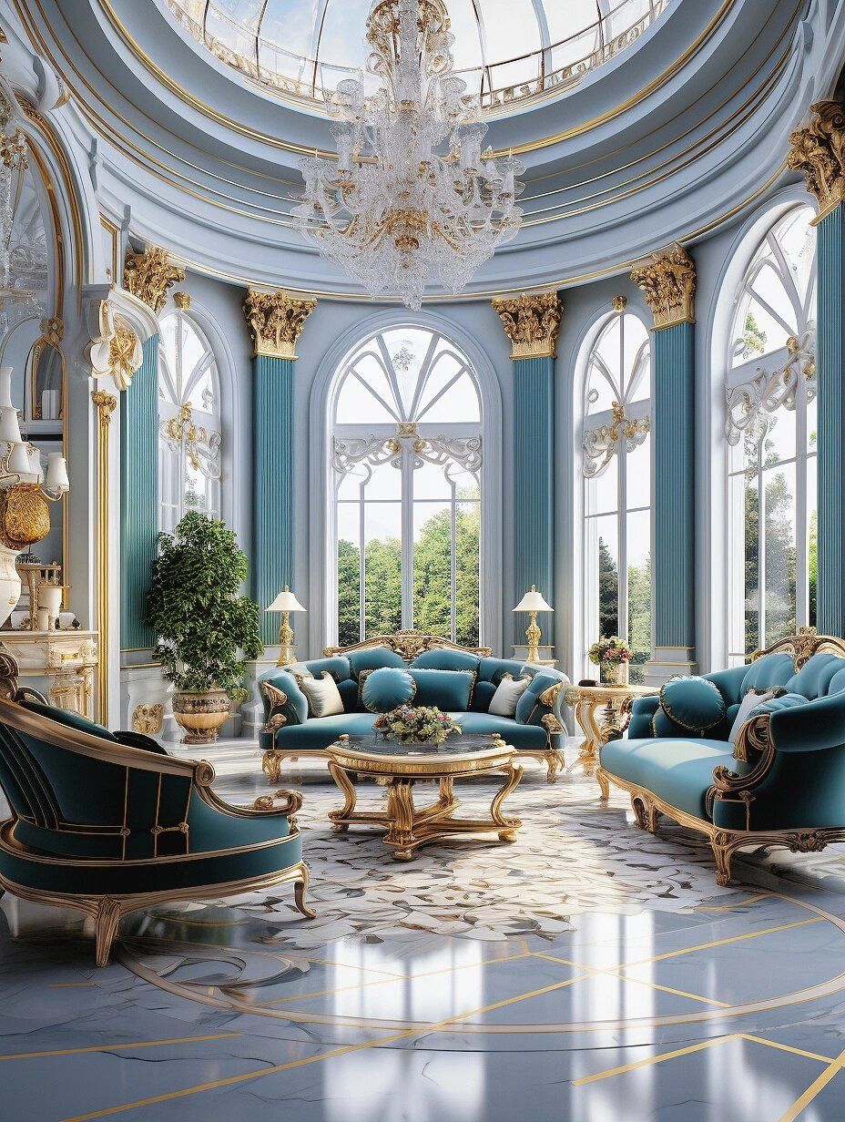 独栋法式宫廷风的别墅