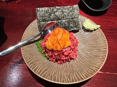 生牛肉拌海胆-九州酒场ひこぞう(1号店)