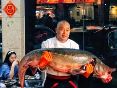 一百多斤的大鱼-老刘生态大鱼坊铁锅炖鱼(赛马场店)