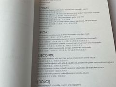 菜单-Tavola Italian Dining