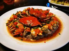 膏蟹蒸肉饼-新骏景万豪酒店·万豪中餐厅