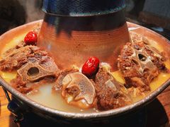 羊蝎子火锅白汤-红盔甲·小龙虾(人民广场店)