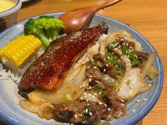 牛肉鳗蒲烧双拼饭-渔寿司·日本料理(艾尚天地店)