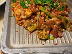 葱椒爆牛肉-绿茶餐厅(松江万达店)