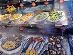 自助取餐区-渔民船说·北塘海鲜·天津菜·海肠捞饭(北塘古镇店)