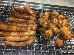 烤鱿鱼须-胖姐活羊烧烤家乡菜(刘家桥店)