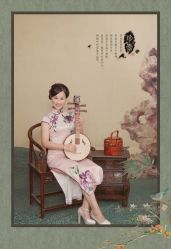 -后宫·古装汉服京剧儿童亲子全家福摄影