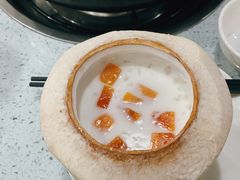 木瓜雪蛤椰子冻-烹然四季椰子鸡火锅(团结湖总店)
