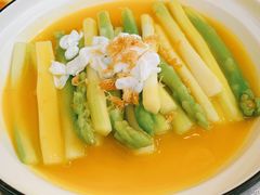 虾汤芙蓉扒芦笋-得丘礼享谷·玉兰苑