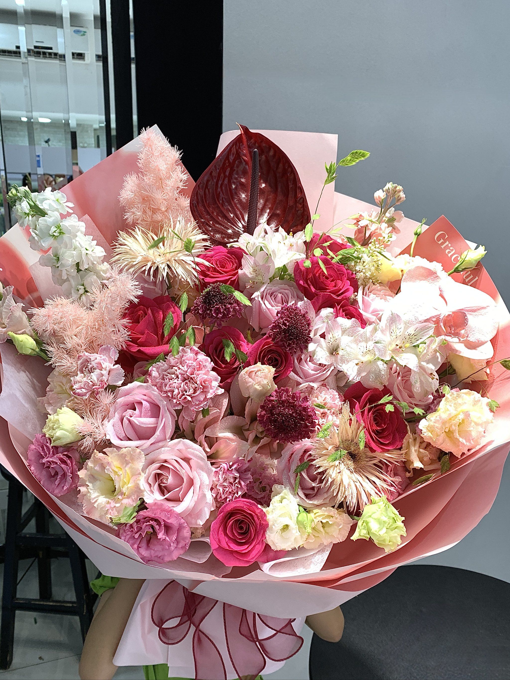 女士花束永远都逃不出"最美的粉色"

#生日花束 
#一束花的仪式