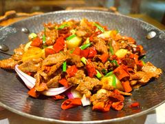 干锅小炒黄牛肉-寨子里的钵钵菜·湘西山里菜(魅力湘西店)