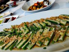 蒜蓉粉丝蒸秋葵-味+新京宴·烤鸭·北京菜(创意谷店)