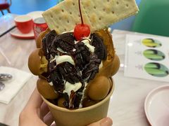 奥利奥牛奶雪糕鸡蛋仔芭菲-CHOCHENG&CO.(欢乐海岸店)