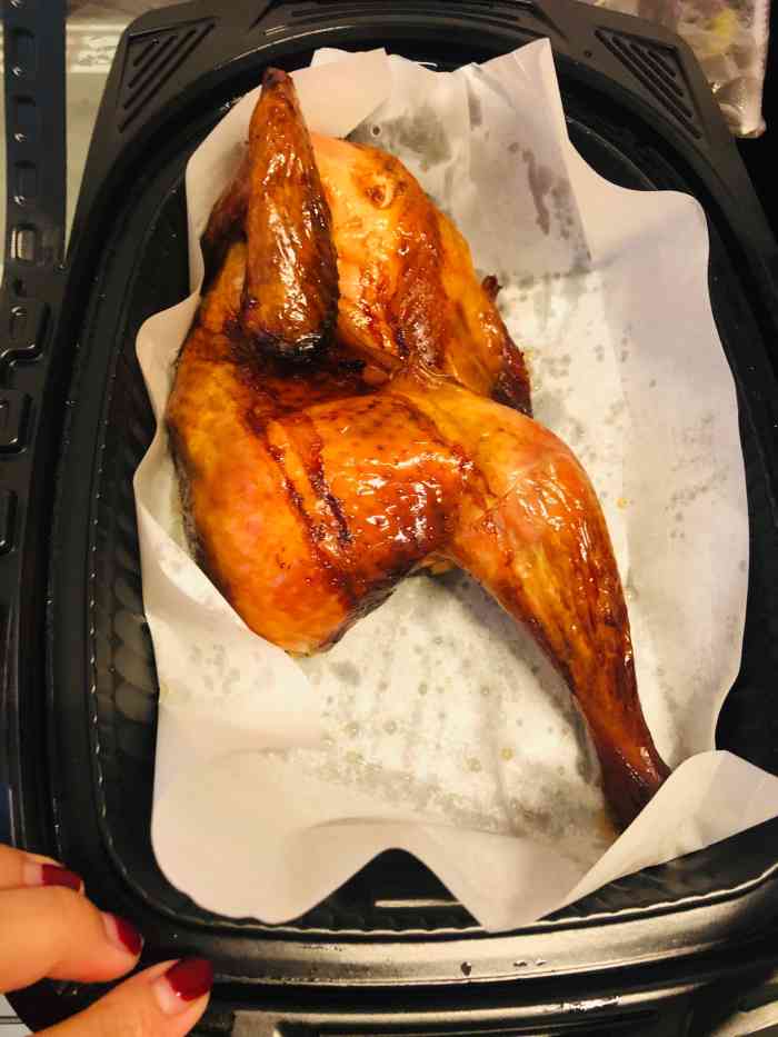 一只鸡(越城店)-"点的外卖半只烧鸡,送到的时候还是热的! .