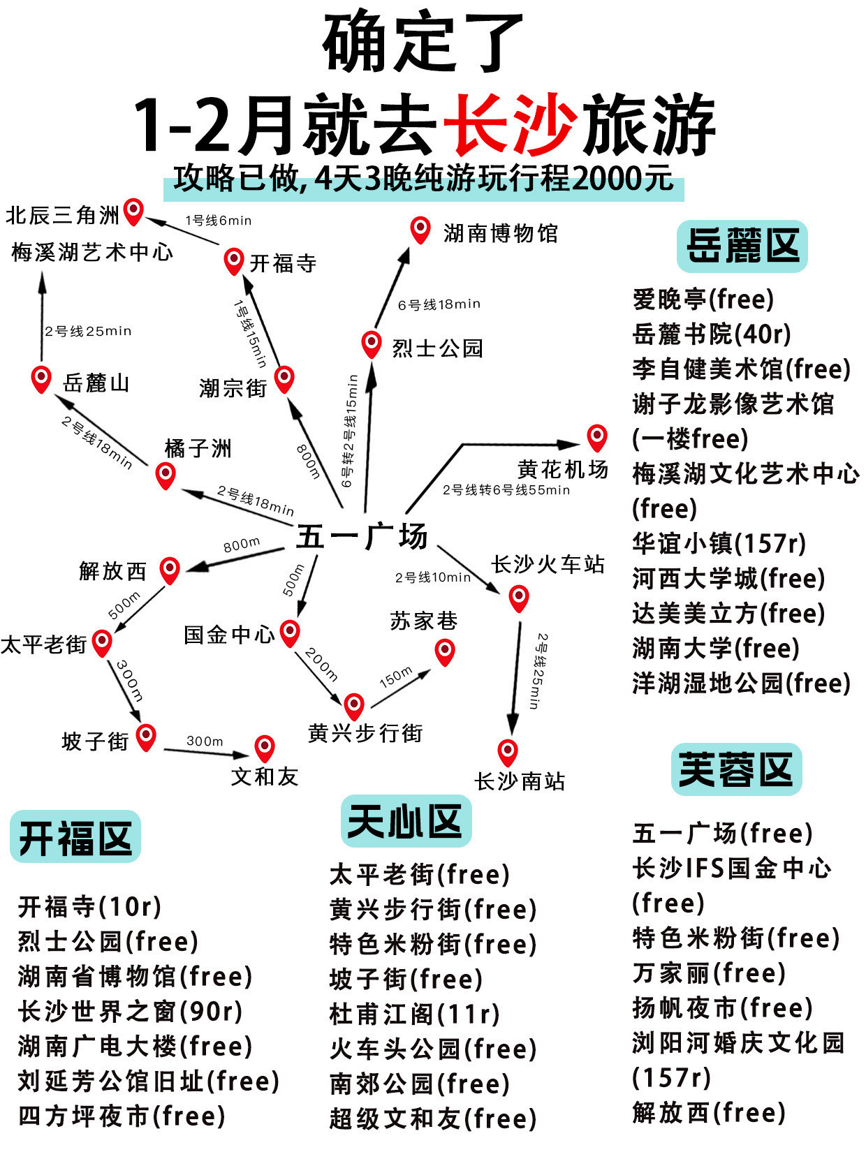 长沙旅游地图=长沙旅游地图全图
