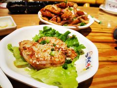 蒜香鸡翅中-胖记烤肉(湖大店)