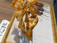 烤牛筋皮-街角等你.大连海鲜烧烤.经典铁板海鲜串(西安路店)
