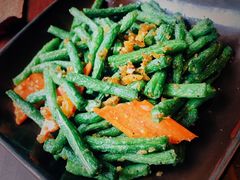 虾酱炒四季豆-花马天堂云南餐厅 Lost Heaven(外滩店)