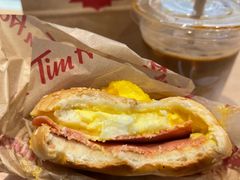 无肉也欢火腿蛋贝果三明治-Tims天好咖啡·贝果(东方广场店)