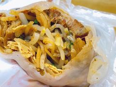 素卷馍加把子肉和卤蛋-安徽阜阳卷馍(西单店)