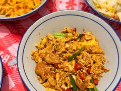 香醋炒土鸡蛋-荆九爷爆炒桥头三嫩(浙大店)