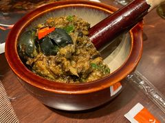 皮蛋捶辣椒茄子-小隐人家(乐松店)