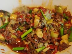 豆腐花渣渣牛肉吊龙-雀蓝川菜(奥体广场店)