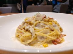黑松露奶油蘑菇培根意面-麦田工坊(月湖店)