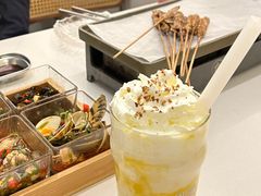 咸蛋黄牛乳茶-白仁仔· 活烤海鲜 宵夜(豫园店)