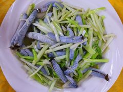 韭黄炒沙虫-板桥海鲜广场(文明东店)