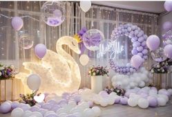 -团子宝宝宴派对百日宴生日布置策划·求婚策划·气球布置别墅民宿