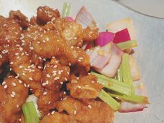 雪花糖醋里脊-绿茶餐厅(华发商都店)