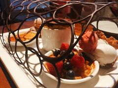 火焰甜品-非常时髦餐厅VUE Restaurant(外滩茂悦大酒店)